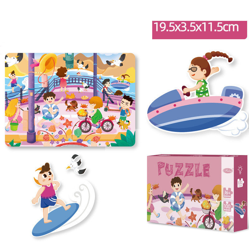 Kinder Papier Aufklärung Pädagogisches Puzzle Spielzeug