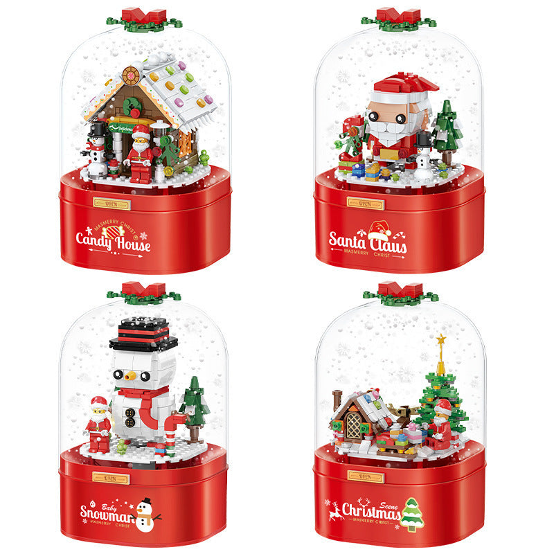 Kinderspielzeug Weihnachtsmann Zuckerstangenhaus Musikdose