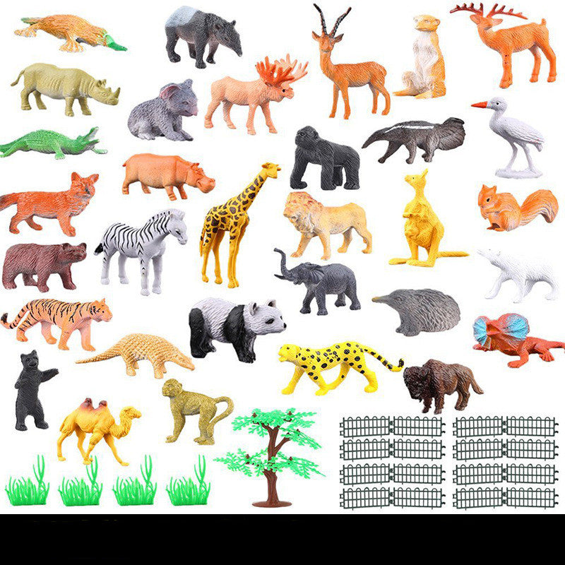 Simulation von Wildtieren, Meeresbewohnern und Insektenmodellspielzeugen