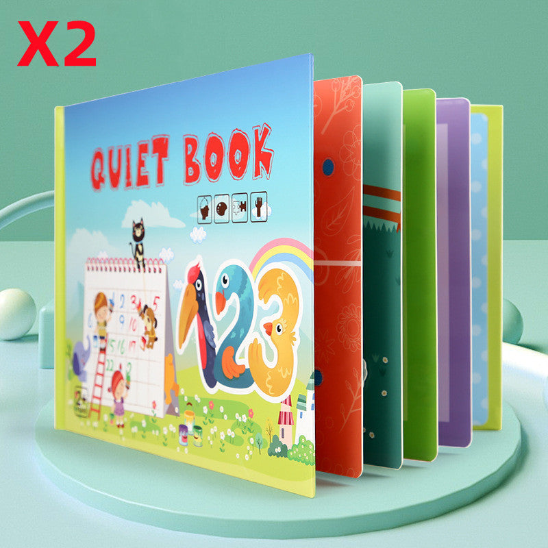 Kinder Pädagogisches Spielzeug Wiederholt Klebte Bücher Zu Lesen
