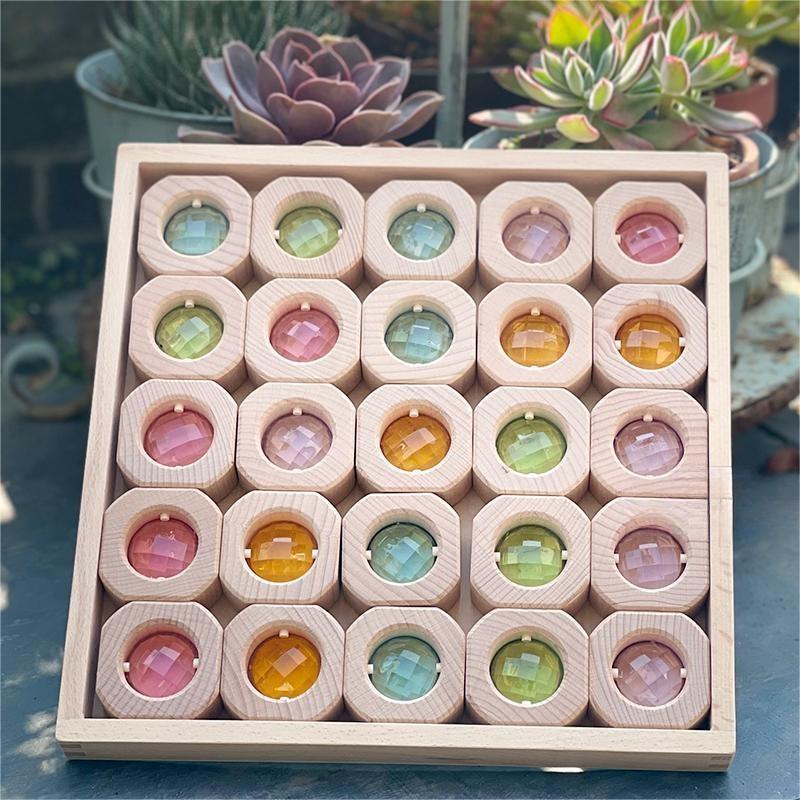 Bausteine Transparent Acryl kinder Pädagogisches Spielzeug