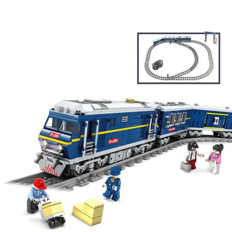 mytooy Modellzug mit Schienen Klemmbausteine