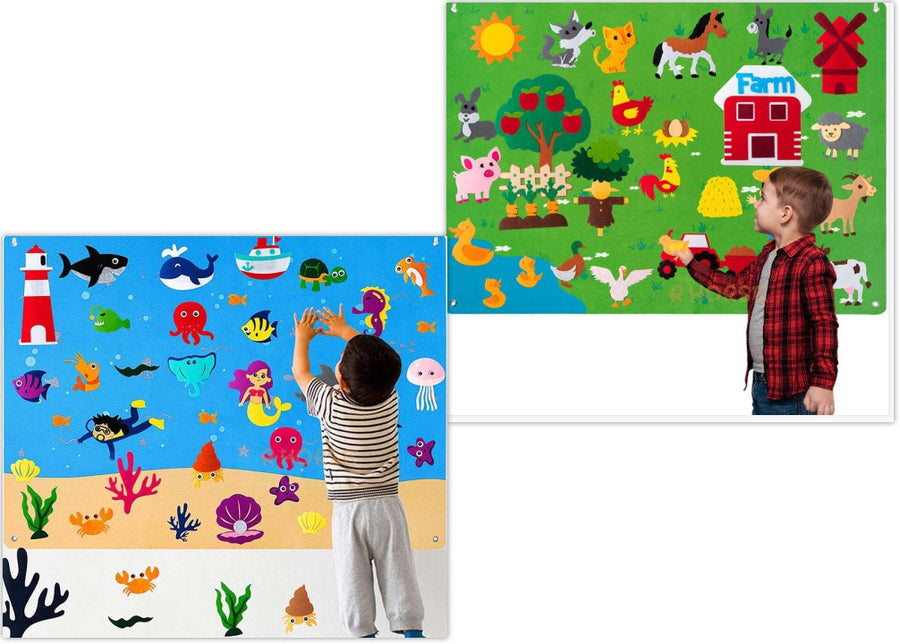 Felt Busy Board Kinder Bildungswissenschaftliche Spielzeuge