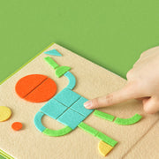 Frühe Bildung Erleuchtung Bildungs-Spielzeug Geometrisches Filz-Mal- und Collage-Kit für Kinder Selbstgemacht