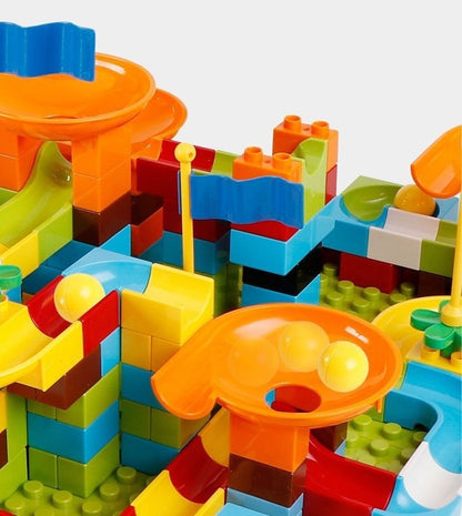 "Große Bauklötze Schienen Kinder Puzzle Bau-Tisch Zusammengebautes Spielzeug"