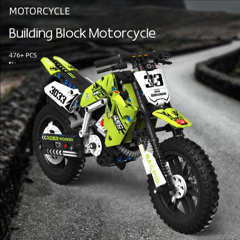 Bausteine Motorrad Modell kinder Pädagogisches Montage Spielzeug