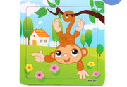 Holzpuzzle Tiere Puzzlespielzeug Frühkindliche Eltern-Kind-Spiele