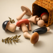 Buche Holz Pilz Gestapelt Baby Frühe Bildung Puzzle Block Spielzeug