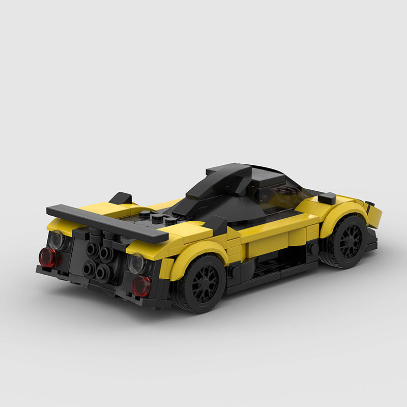 Baustein DIY Pädagogisches Auto Kinderspiel zeug