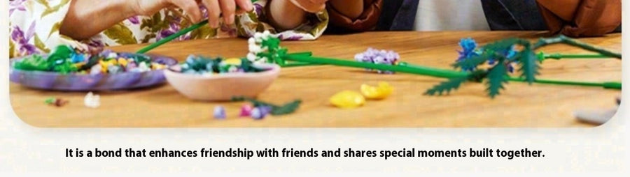 Plant Bouquet Puzzle zusammen gebaut Baustein Spielzeug