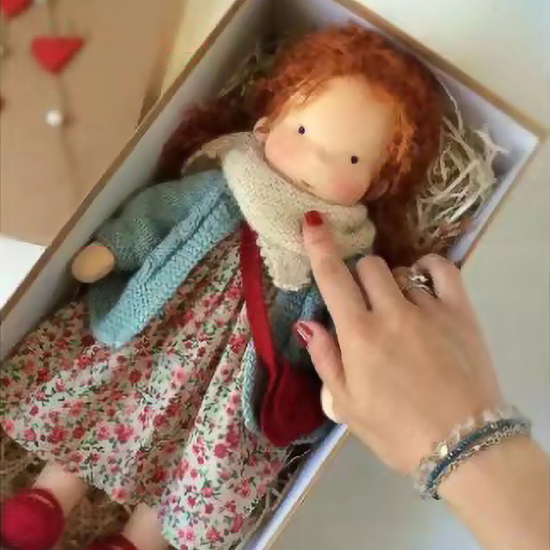 Kuscheltier mit Wechselkleidung aus Baumwolle Kinderspielzeug