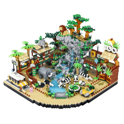 Animal Desert Park Gebäude Modell Diamant Pädagogisches Spielzeug