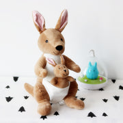 Kinder Mutter und Kind Känguru Puppe Plüschtiere