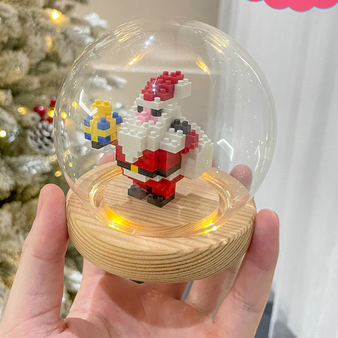 Weihnachts serie kleine Partikel montage Bausteine Spielzeug Puzzle Ornamente