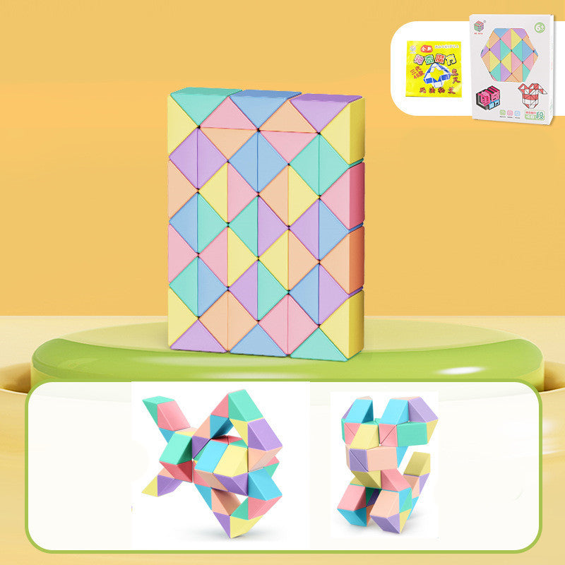 Schlange Twist Cube Stress Relief Pädagogisches Spielzeug Kinder Geschenke Magie Schlange Herrscher Puzzle Klapp Pädagogische