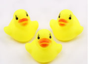 Children Playing With Water Toys Small Yellow Duck