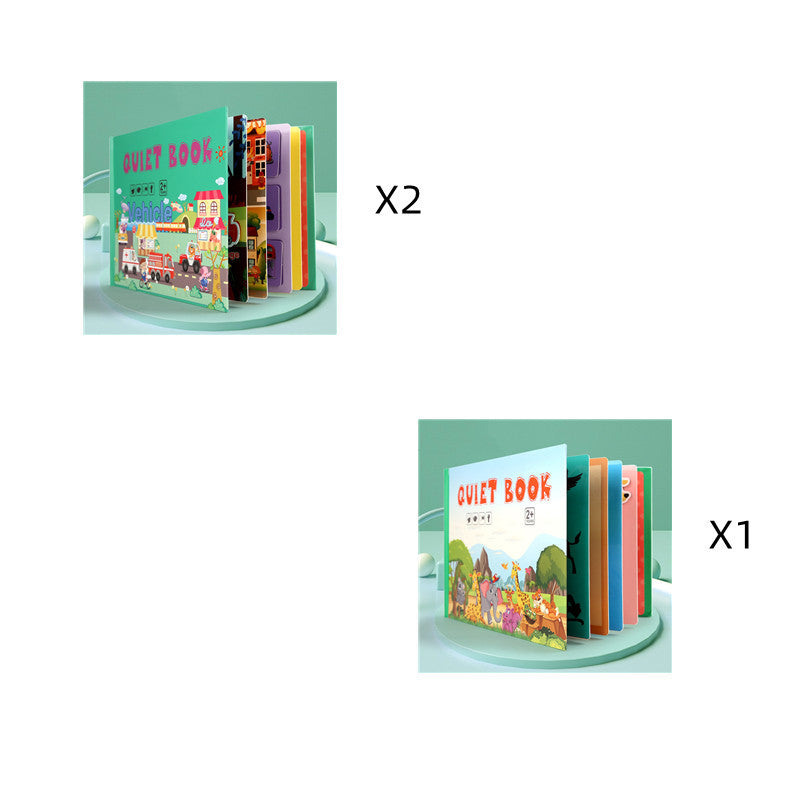 Kinder Pädagogisches Spielzeug Wiederholt Klebte Bücher Zu Lesen