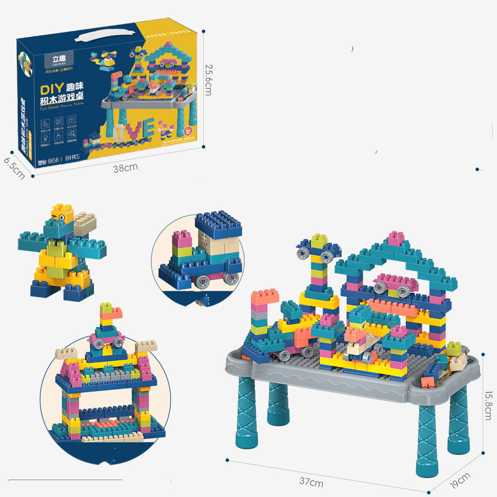 "Kindergarten-Bauklötze aus Kunststoff, zusammengebautes Lernspielzeug, tragbares Geschenkset in einer Box"