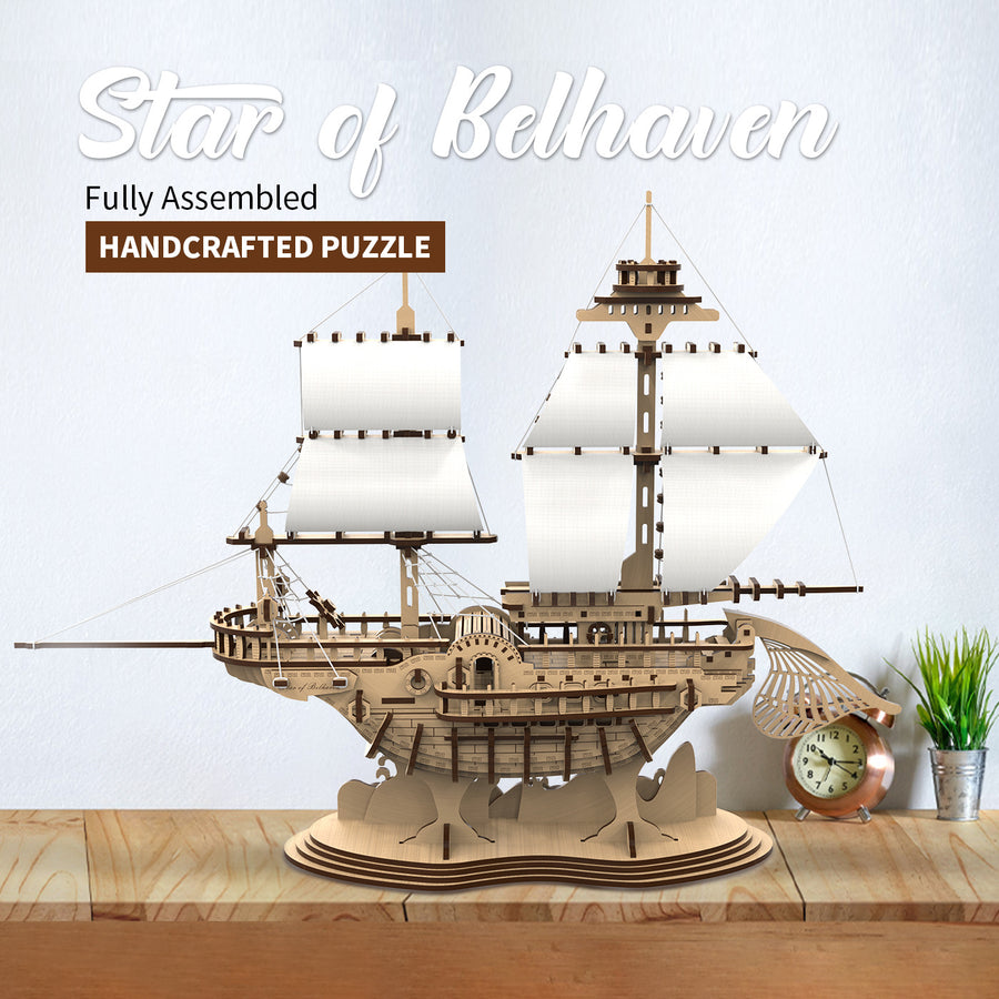 mytooy Piratenschiff Star of Belhaven Holzpuzzle