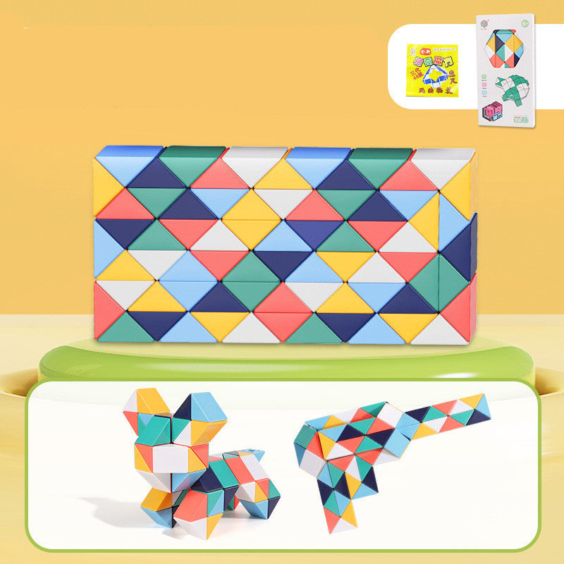 Schlange Twist Cube Stress Relief Pädagogisches Spielzeug Kinder Geschenke Magie Schlange Herrscher Puzzle Klapp Pädagogische