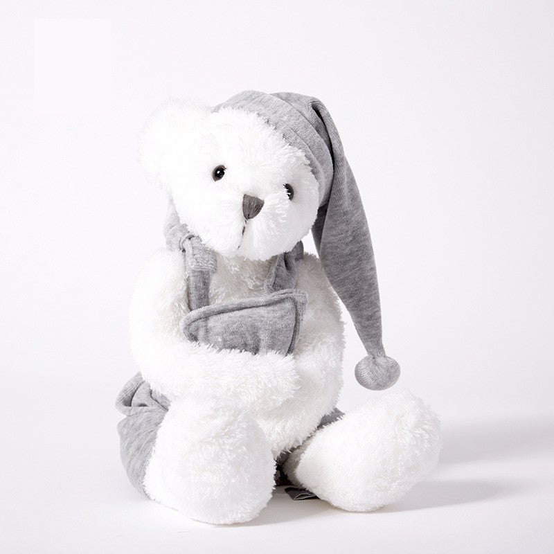 Neue weiße Pyjamas Bären puppe Kinder schlafen mit Plüschtieren Freundin Geburtstags geschenk