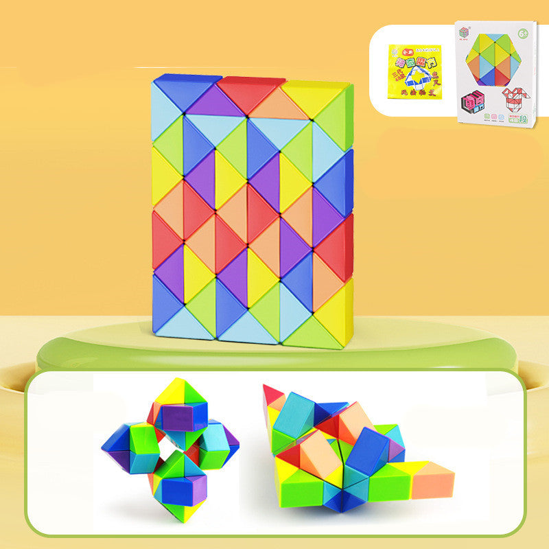 Schlange Twist Cube Stress Relief Pädagogisches Spielzeug Kinder Geschenke Magie Schlange Herrscher Puzzle Klapp Pädagogische