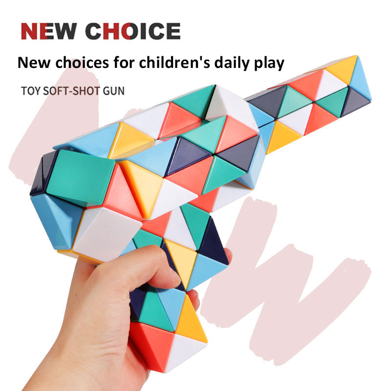 Schlange Twist Cube Stress Relief Pädagogisches Spielzeug Kinder Geschenke Magie Schlange Herrscher Puzzle Klapp Pädagogische