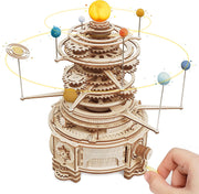 Robotime ROKR 316PCS drehbarer mechanischer Orrery 3D Holz puzzle Spiele montieren Modell Gebäude Kits Spielzeug Geschenk für Kinder Jungen