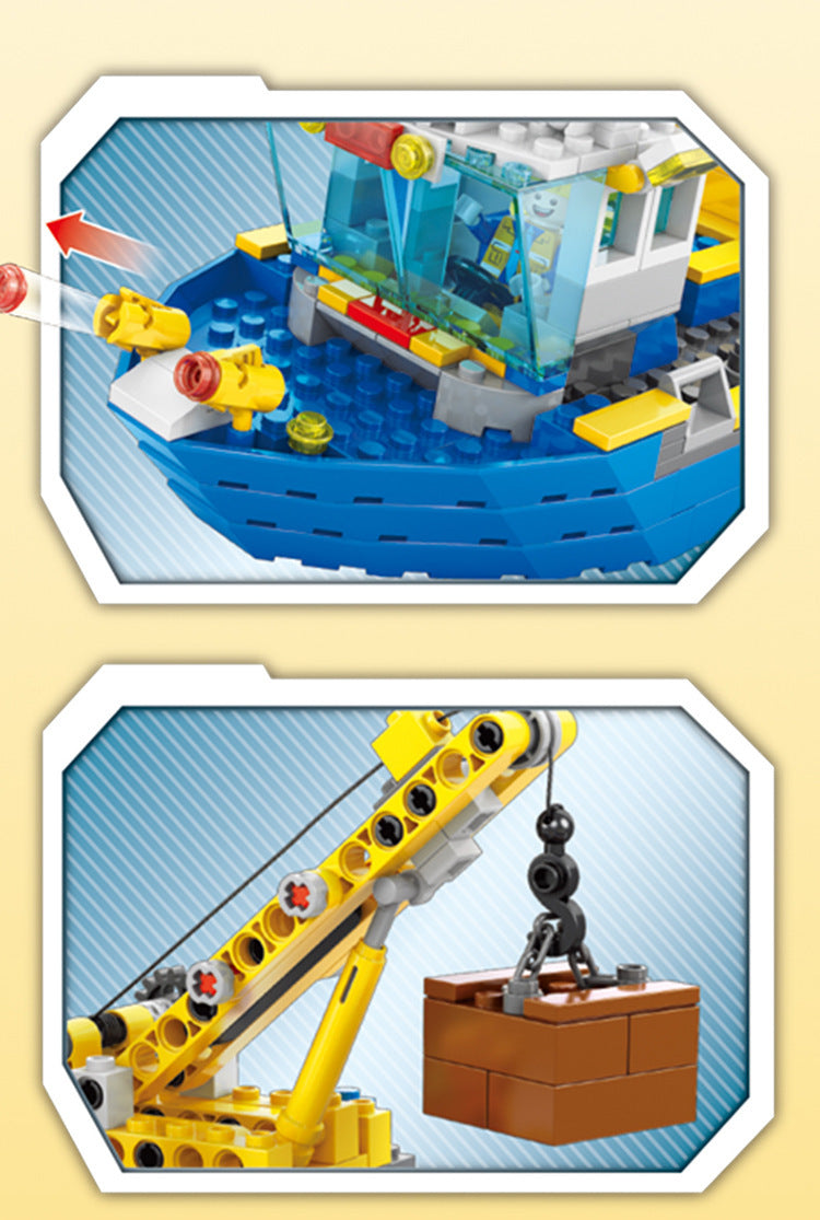 mytooy Marine Boote Klemmbausteine