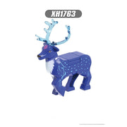 "Tierisches Rehkitz Weihnachtsmann-Szenen-Zubehör Kleine Bausteinspielzeuge"