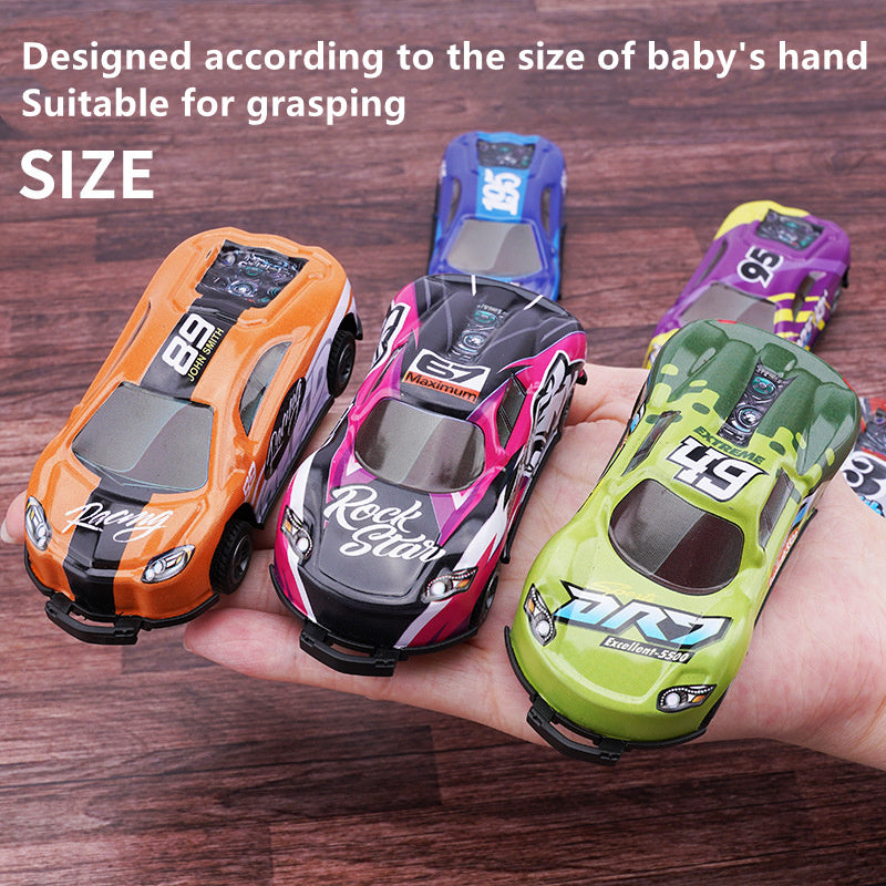 Flip Stunt Auto Legierung Ziehen Sie zurück 4Wd Rennwagen Modell Cooles Graffiti Friction Auslauf Spielzeug für Kinder Jungen Kinder Weihnachts geschenk