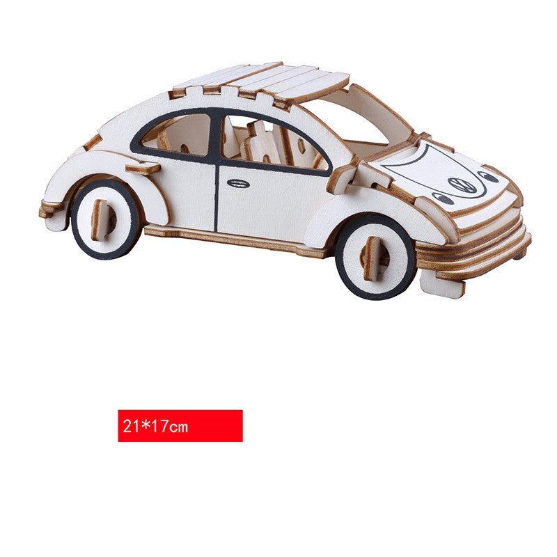 Neue Holz Drei-dimensional Puzzle DIY Kreative kinder Spielzeug