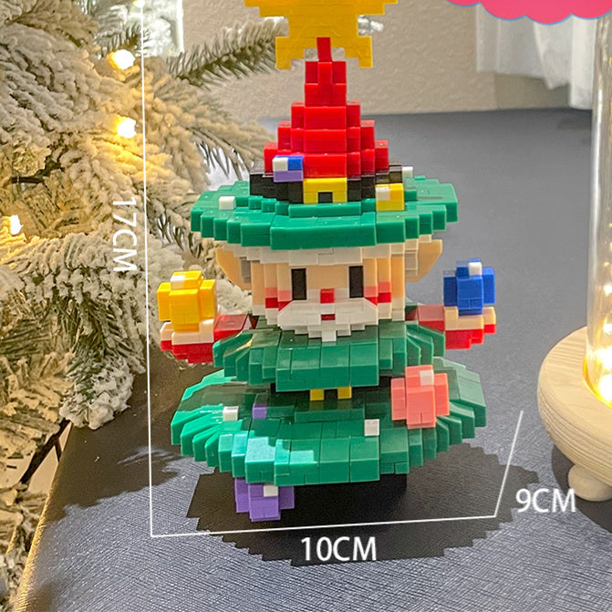 Weihnachts serie kleine Partikel montage Bausteine Spielzeug Puzzle Ornamente