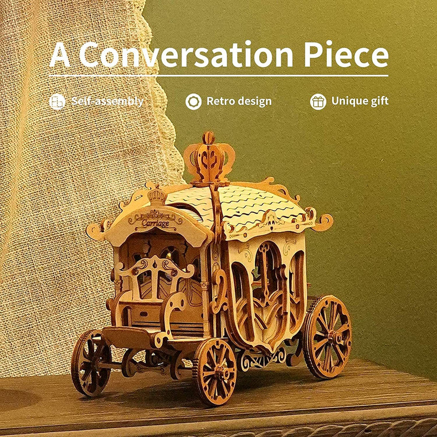 Robotime Rolife Vintage Auto Modell 3D Holz Puzzle Spielzeug für Kinder Erwachsene