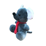 Niedliche Weihnachts-Hirsch und kleine Maus-Plüschtiere