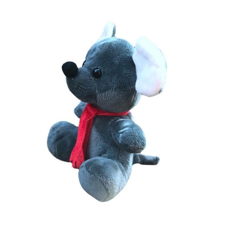 Niedliche Weihnachts-Hirsch und kleine Maus-Plüschtiere