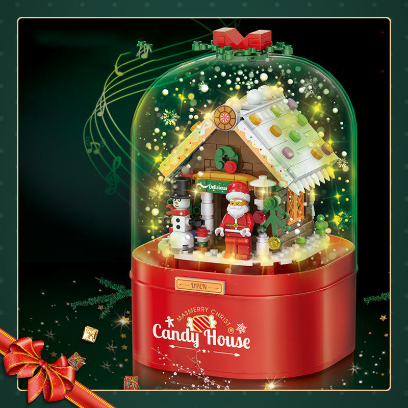 Kinderspielzeug Weihnachtsmann Zuckerstangenhaus Musikdose