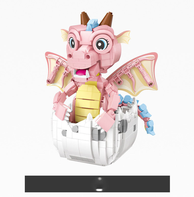 Kleine Partikel Bausteine Dinosaurier Modell Patchwork Pädagogisches Spielzeug
