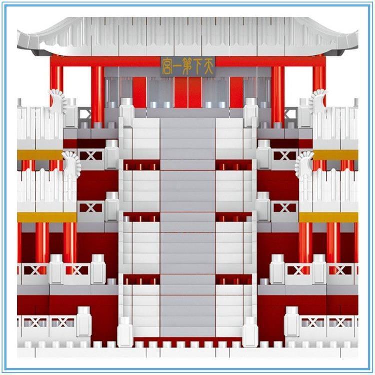 Bausatz-Serie Kinder-Puzzle-Zusammenbau-Spielzeug Kompatibel mit kleinen Partikeln der chinesischen Schneelandschaft