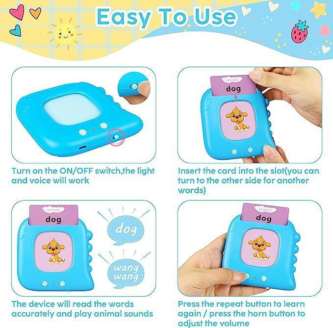 "Lernspielzeug für Kinder: Englisch-Karten-Einsteckmaschine"