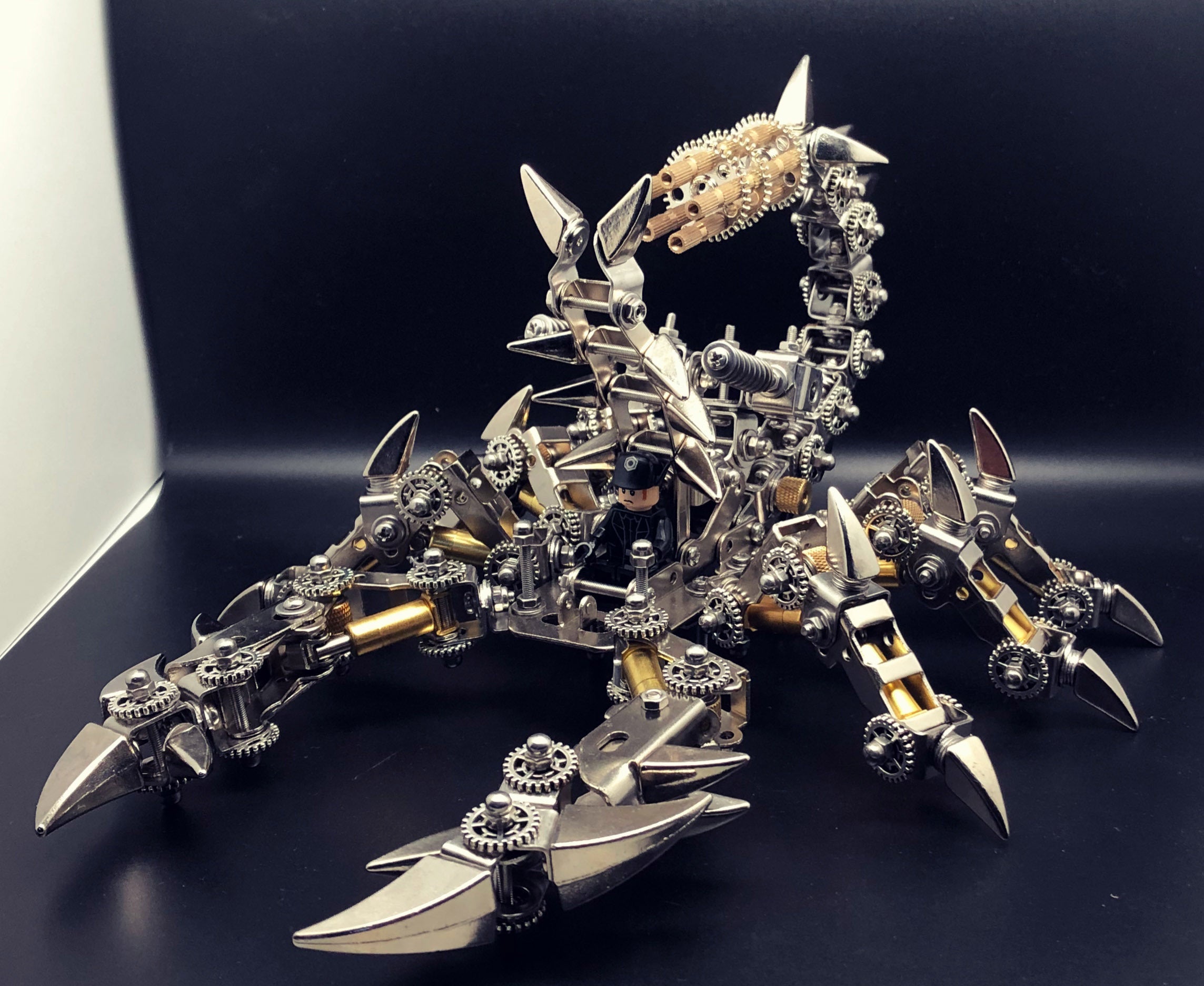 Metall Punk Mecha Getriebe Modell Baustein Spielzeug