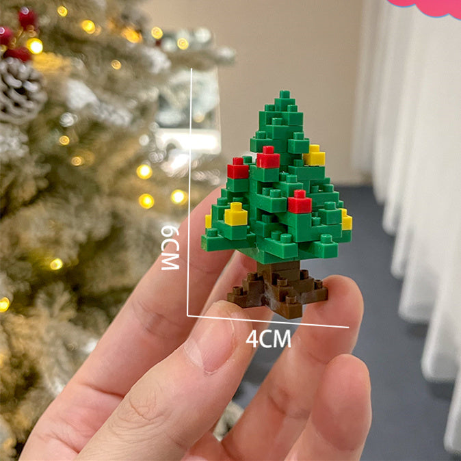 Weihnachts serie kleine Partikel montage Bausteine Spielzeug Puzzle Ornamente