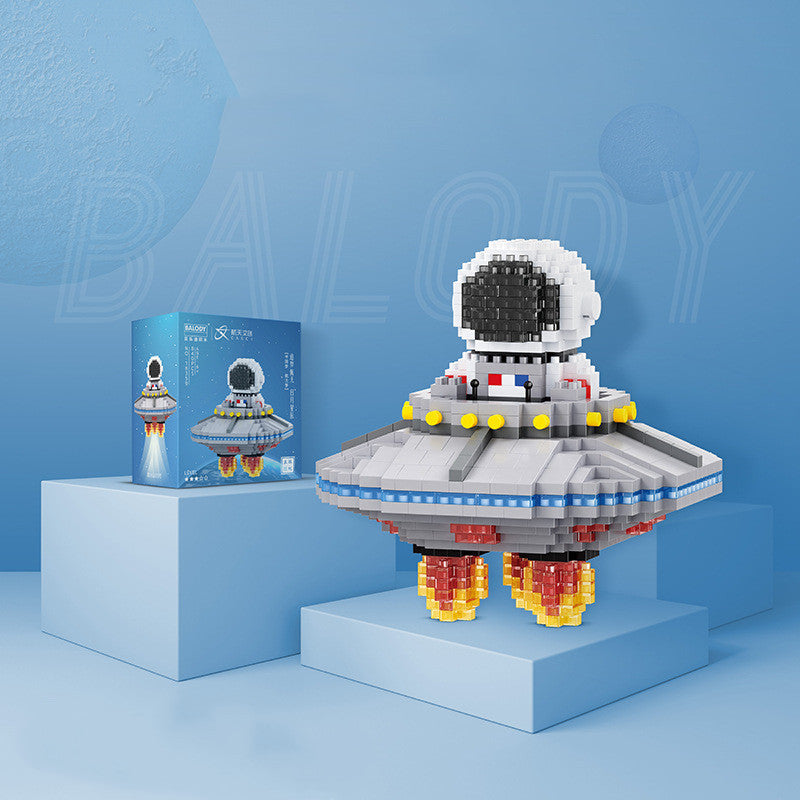 Astronaut Modellierung Tiny Bausteine Partikel Montiert Spielzeug