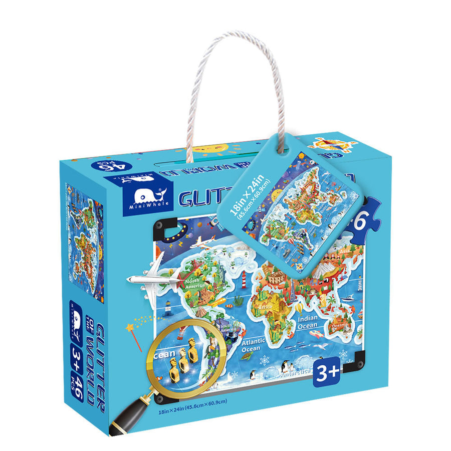 Kinder pädagogisches Spielzeug leuchtendes Dinosaurier-Puzzle