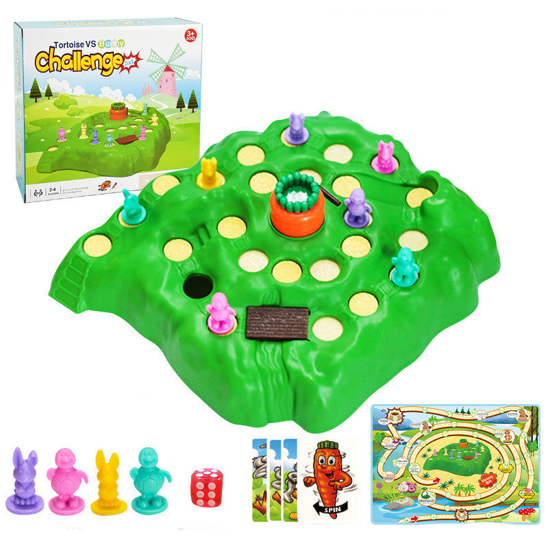 Kinder der Schildkröte Und Hare Racing Spielzeug Kreuz-land Rennen Tabelle Spiele