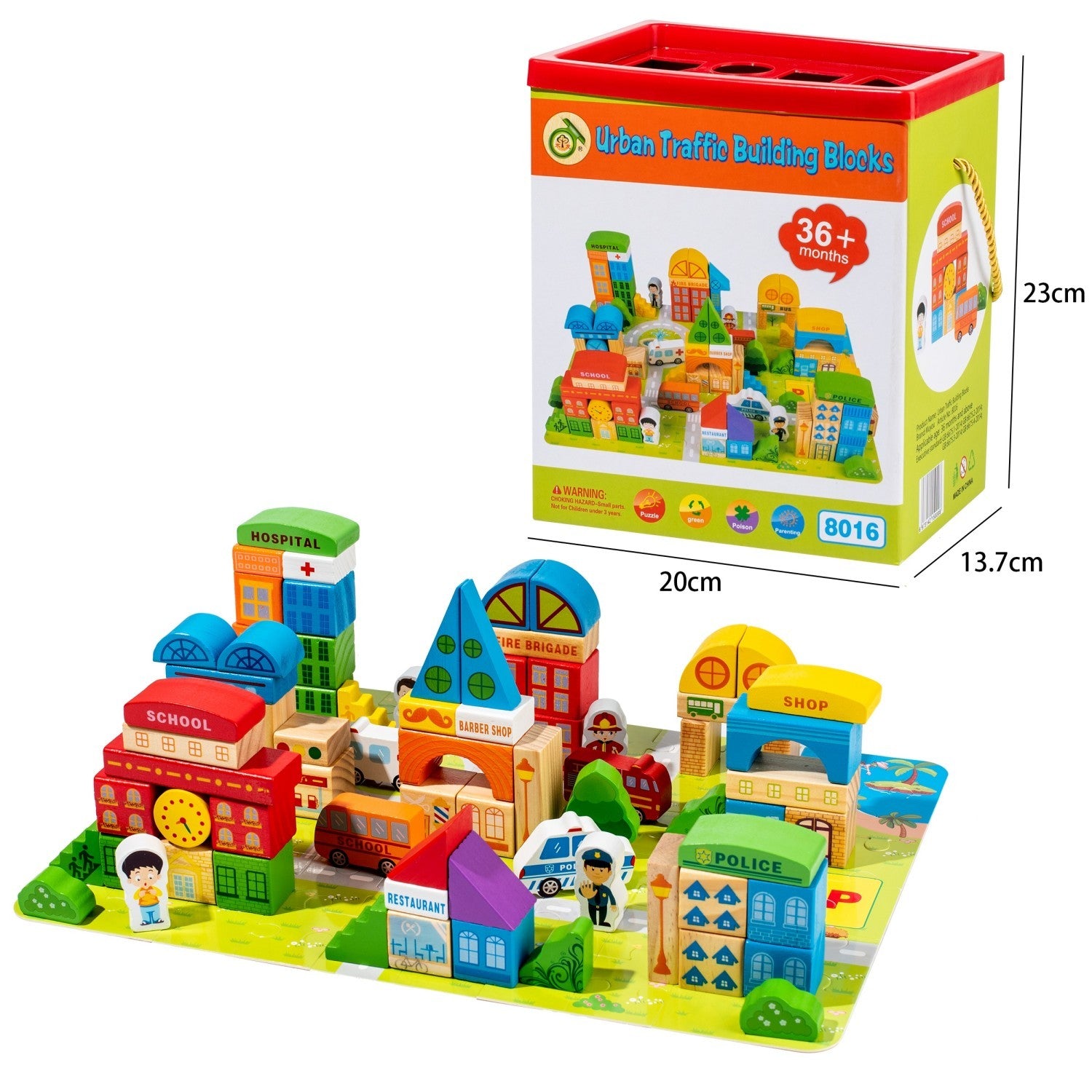 Puzzle 2-3 Kindergarten Zusammenarbeit mit kreativem Transports pielzeug