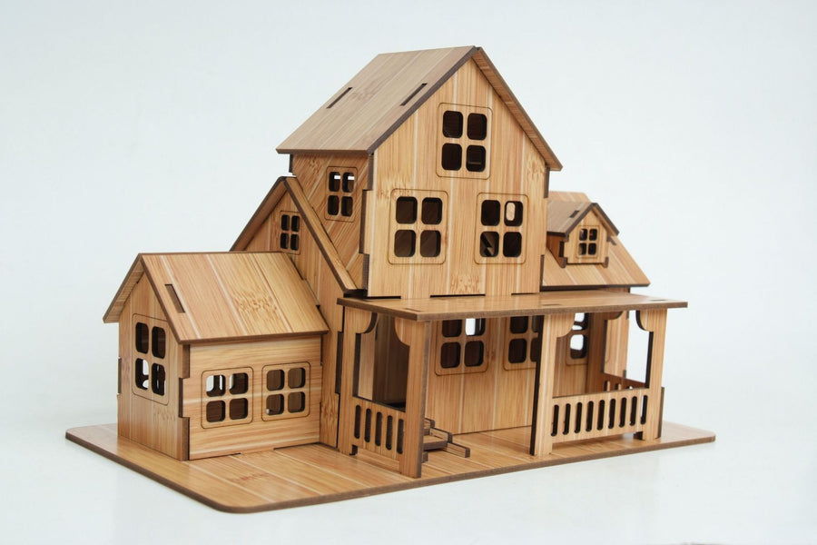 3D Drei dimensionale Holz puzzle Modelle Kinder-DIY-Spielzeug