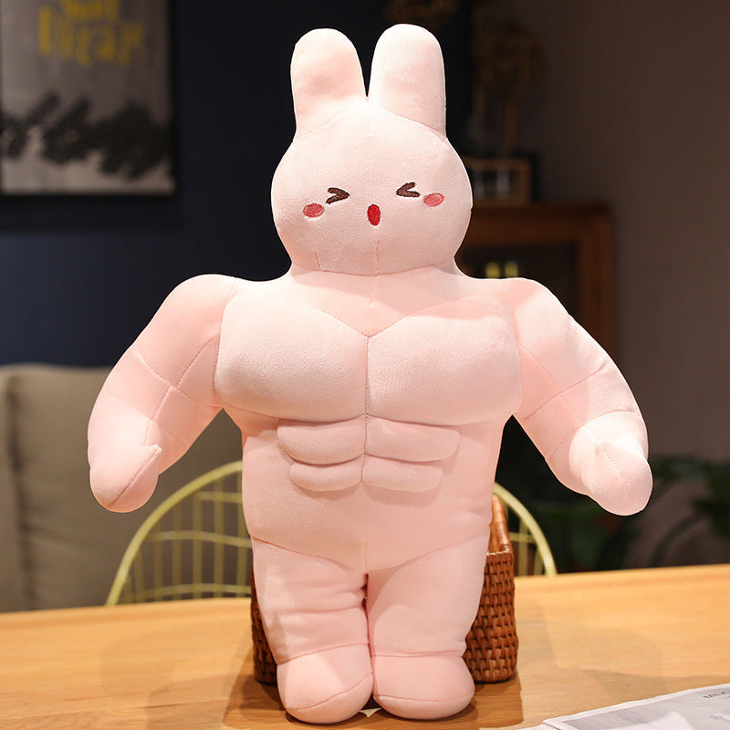 Kreative Muscle Rabbit Doll Plüschtiere