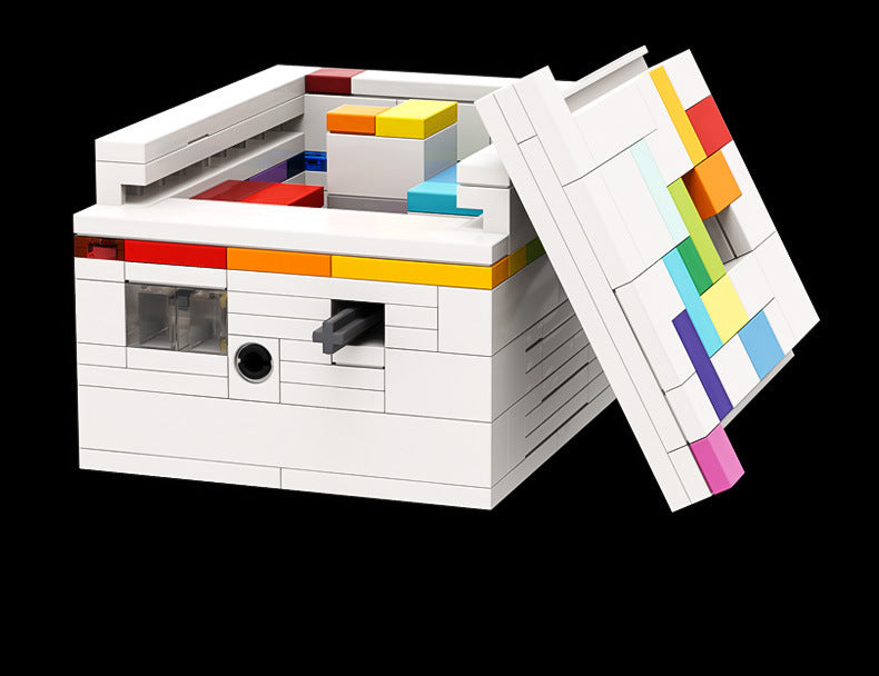 Pellet-Einsätze Baustein-Spielzeug Regenbogens traße Entschlüsse lungs box