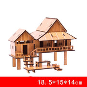 3D Drei dimensionale Holz puzzle Modelle Kinder-DIY-Spielzeug